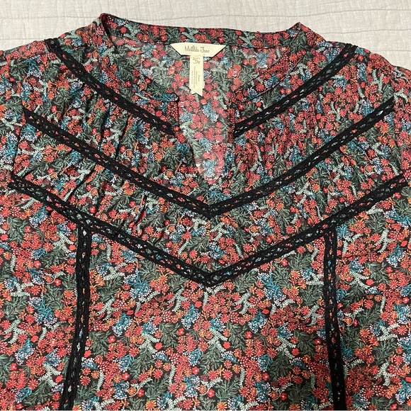 Matilda Jane Women's Floral Carol Peasant Long Sleeve Blouse Size XXL - Picture 4 of 8